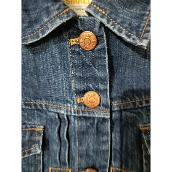 3510) J. Crew Denim Button Down Long Sleeve Jacket Size XS - Picture 4 of 8